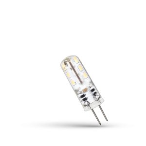 LED žiarovka pinová 12V 1.5W/WW G4 silicon