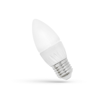 C35 230V 1W/CW E27 sviečková LED žiarovka