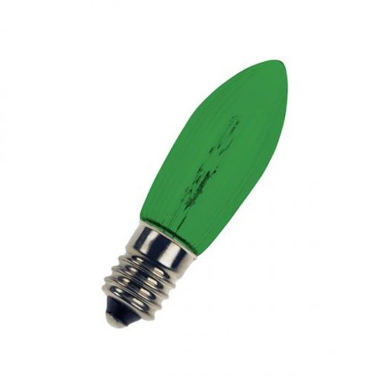 AE 20V 3W E10 zelená vianočná žiarovka - Kliknutím na obrázok zatvorte -