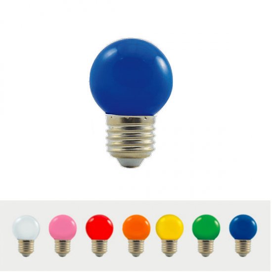 G45 230-240V 1W E27 60lm Modrá dekoračná LED žiarovka - Kliknutím na obrázok zatvorte -
