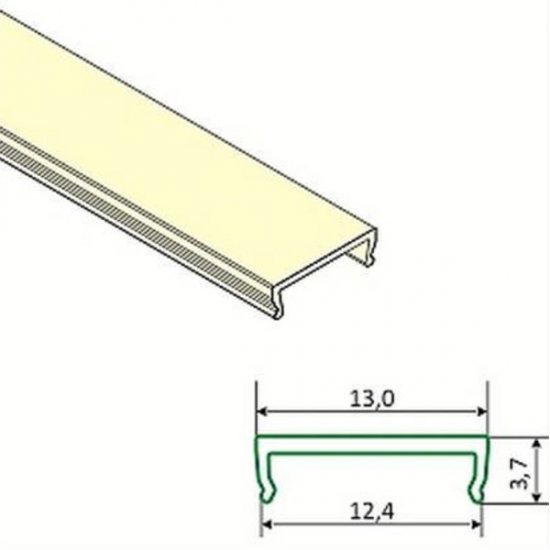 Difuzor pre LED profil 11/12/60/45 2m opal UV KLIP - Kliknutím na obrázok zatvorte -