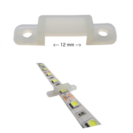 Montážna úchytka pre vodotesný flexibilný LED pás - Kliknutím na obrázok zatvorte -