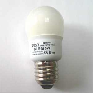 KLE-M 5W/827 E27 kompaktná úsporná žiarovka