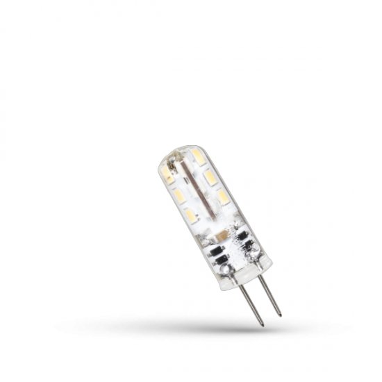 LED žiarovka pinová 12V 1.5W/CW G4 silicon - Kliknutím na obrázok zatvorte -