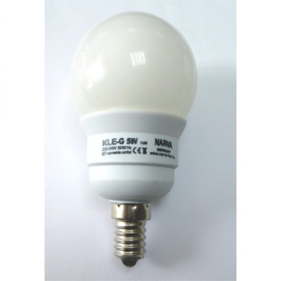 KLE-G 5W/827 E14 kompaktná úsporná žiarovka - Kliknutím na obrázok zatvorte -