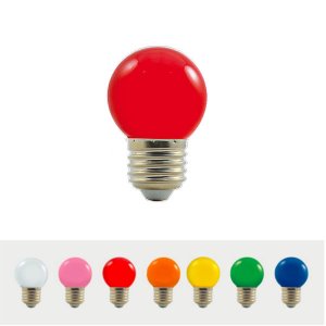 G45 230-240V 1W E27 60lm Červená dekoračná LED žiarovka